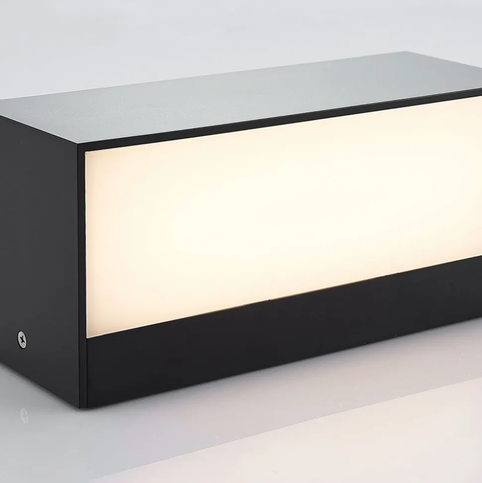 Lindby udendørs LED-væglampe Nienke, 23 cm, saltvandsresistent, IP65