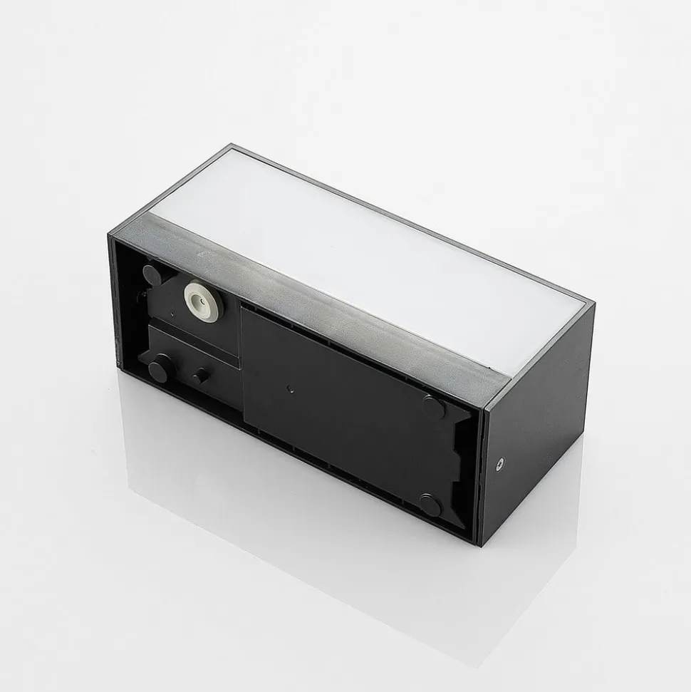 Lindby udendørs LED-væglampe Nienke, 23 cm, saltvandsresistent, IP65