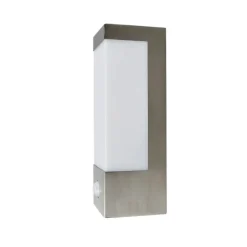 Lindby udendørs LED-væglampe Severina, 25 cm, sensor, stål