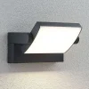 Lindby udendørs LED-væglampe Sherin, antracit, drejelig
