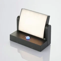 Lindby udendørs LED-væglampe Sherin, antracit, sensor