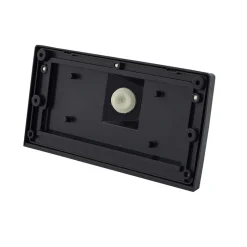 Lindby udendørs LED-væglampe Siana, sort, pc, sensor