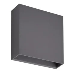 Lindby udendørs LED-væglampe Ugar, 13 cm, antracit, op/ned