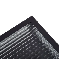 Lindby udendørs loftlampe Bolgar, sort, metal, glas