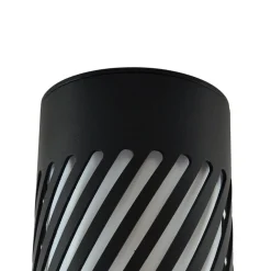 Lindby udendørs loftlampe Lurinda, 10,5 cm, sort, aluminium,