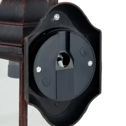 Lindby udendørs væglampe Daaje, rustfarvet, 30,5 cm, aluminium