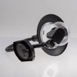 Lindby udendørs væglampe Daphne, sort, sensor, metal, E27