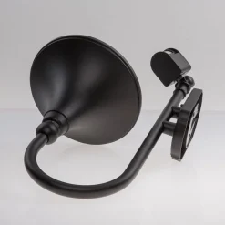 Lindby udendørs væglampe Daphne, sort, sensor, metal, E27