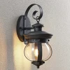 Lindby udendørs væglampe Farley, 40 cm, mørkegrå, IP44, E27