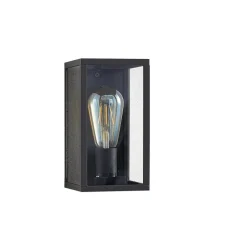 Lindby udendørs væglampe Filimon, antracit, 22 cm, IP44, E27