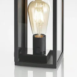 Lindby udendørs væglampe Filimon, antracit, 22 cm, IP44, E27