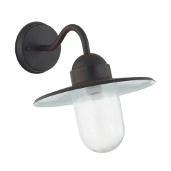 Lindby udendørs væglampe Filip, rustbrun, 30 cm, E27, IP44