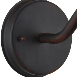 Lindby udendørs væglampe Filip, rustbrun, 30 cm, E27, IP44