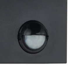 Lindby udendørs væglampe Gelso, aluminium, 15 cm, GU10, sensor