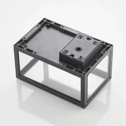 Lindby udendørs væglampe Giavanna, 28 cm, antracit, IP44, E27