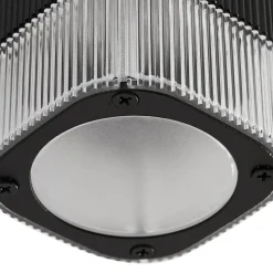 Lindby udendørs væglampe Halvar, sort, 24 cm, 2 x GU10, IP65