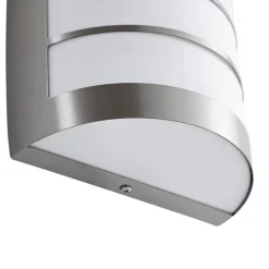 Lindby udendørs væglampe Noyan, 20 cm, stål, IP44, E27