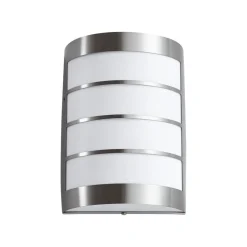 Lindby udendørs væglampe Noyan, 20 cm, stål, IP44, E27