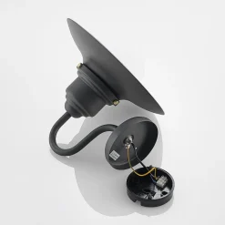 Lindby udendørs væglampe Roisin, antracit, metal, 31 cm