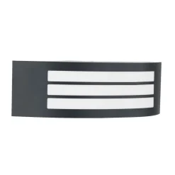 Lindby udendørs væglampe Vimal, E27, 32 cm, sort, aluminium