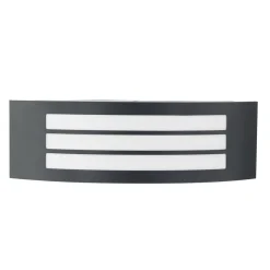 Lindby udendørs væglampe Vimal, E27, 32 cm, sort, aluminium