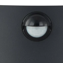 Lindby udendørs væglampe Vimal, sensor, E27, 26 cm, aluminium