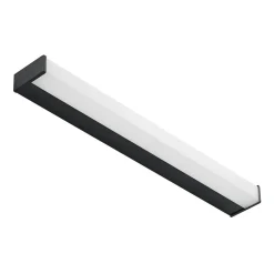 Lindby Ulisan LED-væglampe til bad, kantet 58,8 cm