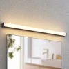 Lindby Ulisan LED-væglampe til bad, rund, 88,8 cm