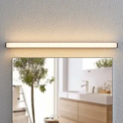 Lindby Ulisan LED-væglampe til bad, rund, 88,8 cm