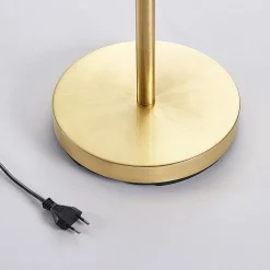 Lindby uplight Jost, 180 cm, messing, læselampe, E27