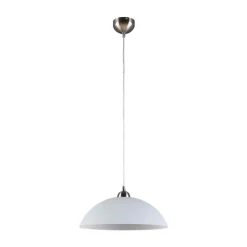 Lindby Valeria hængelampe, hvid, glas, Ø 40 cm, E27