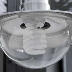 Lindby vejlampe Damion, 140 cm, stål, E27, IP44
