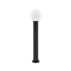 Lindby vejlampe Dangan, hvid, højde 90 cm, glas, metal