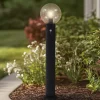 Lindby vejlampe Dangan, klar, 90 cm, glas, sensor