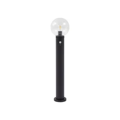 Lindby vejlampe Dangan, klar, 90 cm, glas, sensor