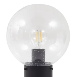 Lindby vejlampe Dangan, klar, 90 cm, glas, sensor