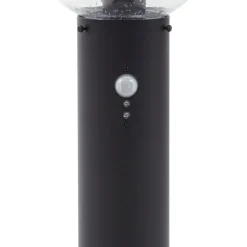 Lindby vejlampe Dangan, klar, 90 cm, glas, sensor