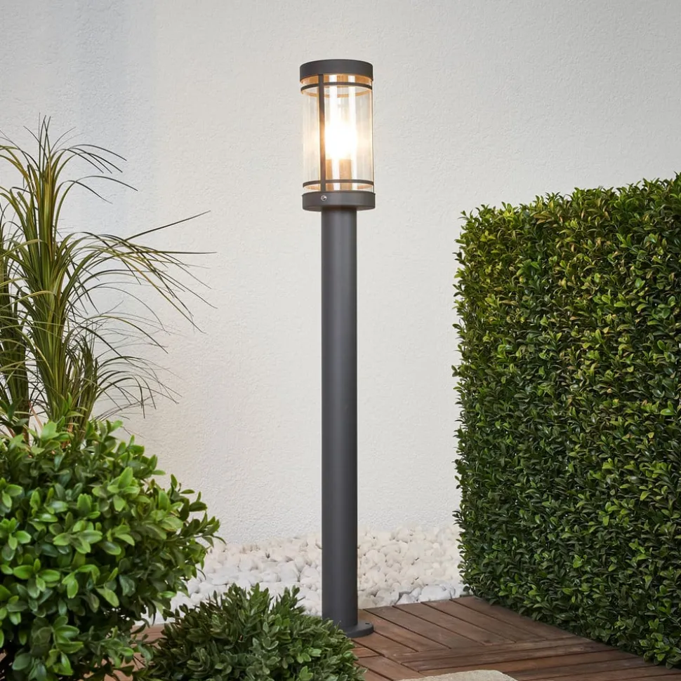 Lindby vejlampe Djori, 80 cm, antracit, stål, E27