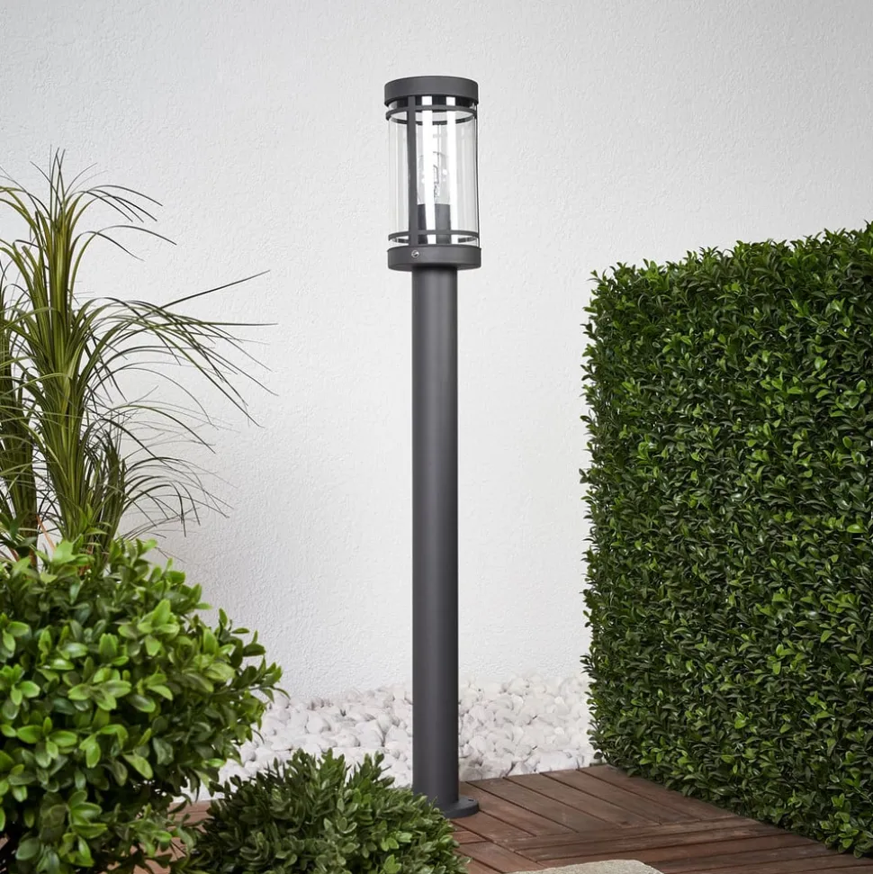 Lindby vejlampe Djori, 80 cm, antracit, stål, E27