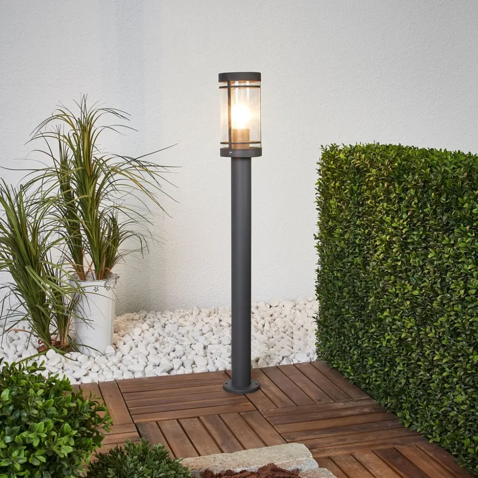 Lindby vejlampe Djori, 80 cm, antracit, stål, E27