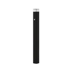 Lindby vejlampe Halvar, 80 cm, sort, IP65, GU10, sensor