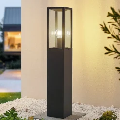 Lindby vejlampe, højde 80 cm, antracit metal