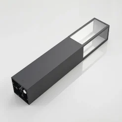 Lindby vejlampe, højde 80 cm, antracit metal