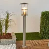 Lindby vejlampe Noemi, grå, stål, 80 cm, IP44