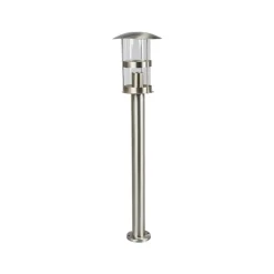 Lindby vejlampe Noemi, grå, stål, 80 cm, IP44