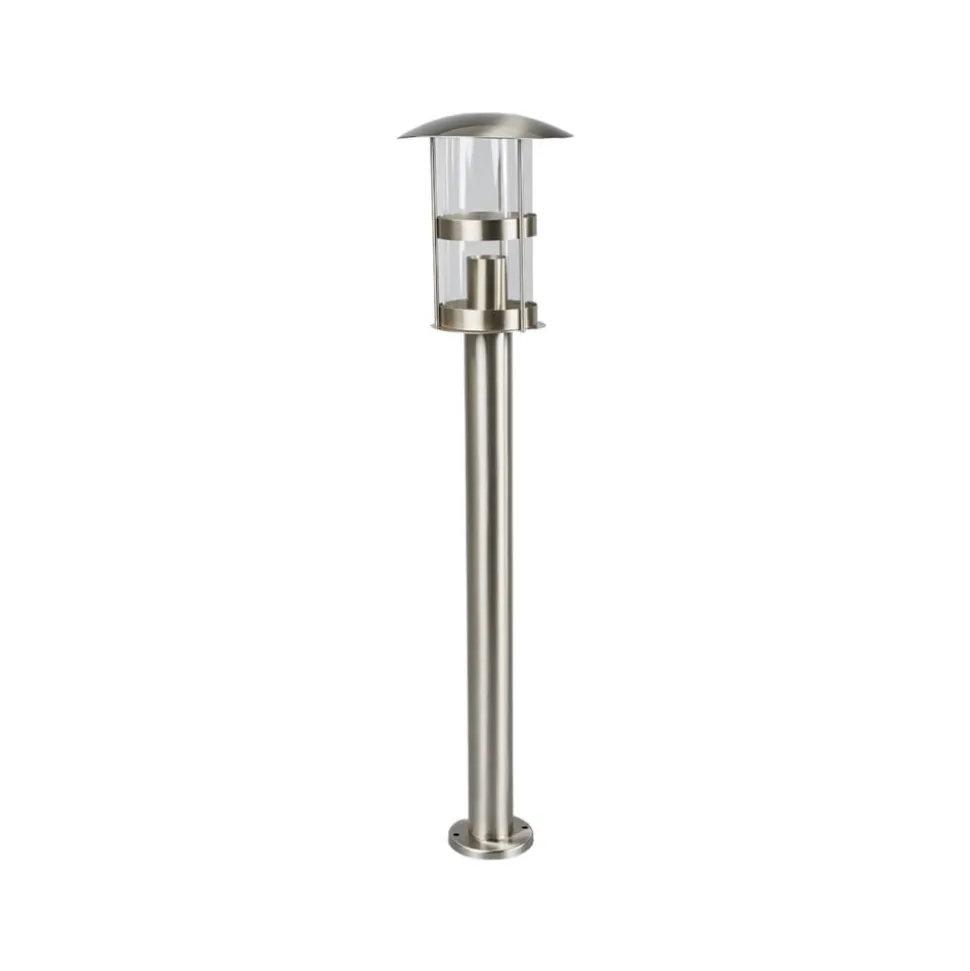 Lindby vejlampe Noemi, grå, stål, 80 cm, IP44