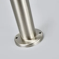 Lindby vejlampe Noemi, grå, stål, 80 cm, IP44