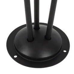 Lindby vejlampe Sorvete, sort, metal, 3 lyskilder, 83 cm