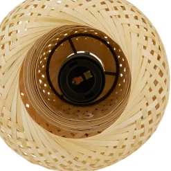 Lindby Venora hængelampe, Ø 15 cm, bambus, E27