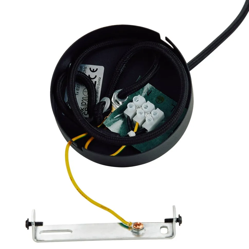 Lindby Venora hængelampe, Ø 40 cm, pæreformet, bambus, E27